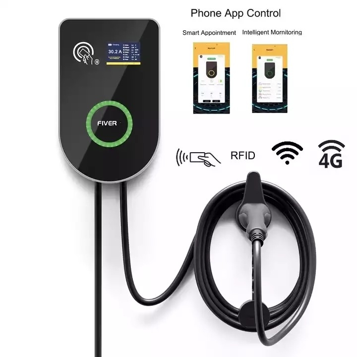 32A niveau 2 Openbare Commerciële EV-het Laden Post met OCPP 1,6 Wifi 4G
