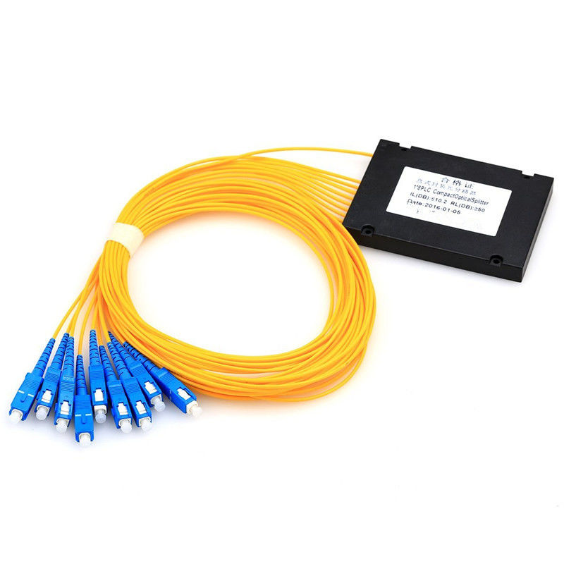 De Optische Vezelplc van FTTB FTTH SC/UPC Splitsers1x8 ABS Doostype