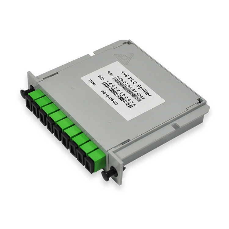 1m de Vezel Optische PLC van Sc/APC het Type DIN van Splitserscassette 1*8 1x8-PLC