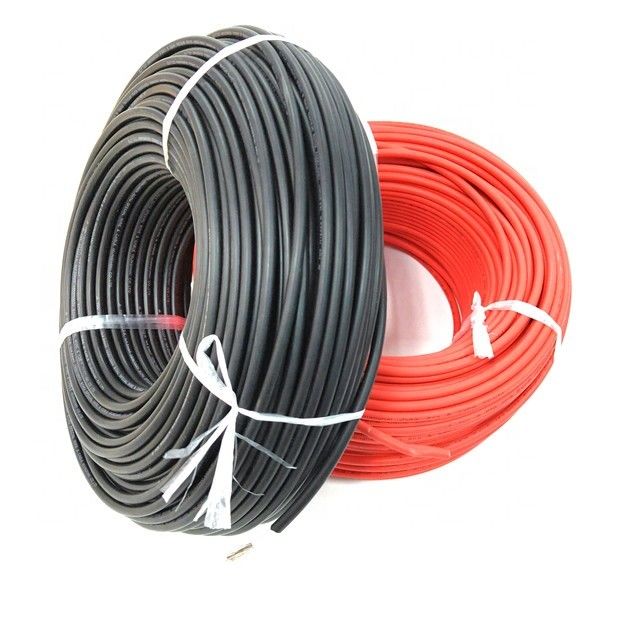 10mm2 de zonne Geïsoleerde pvc In de schede gestoken Kabel van de Kabel Enige Kern Ingeblikte Koperen geleider XLPE