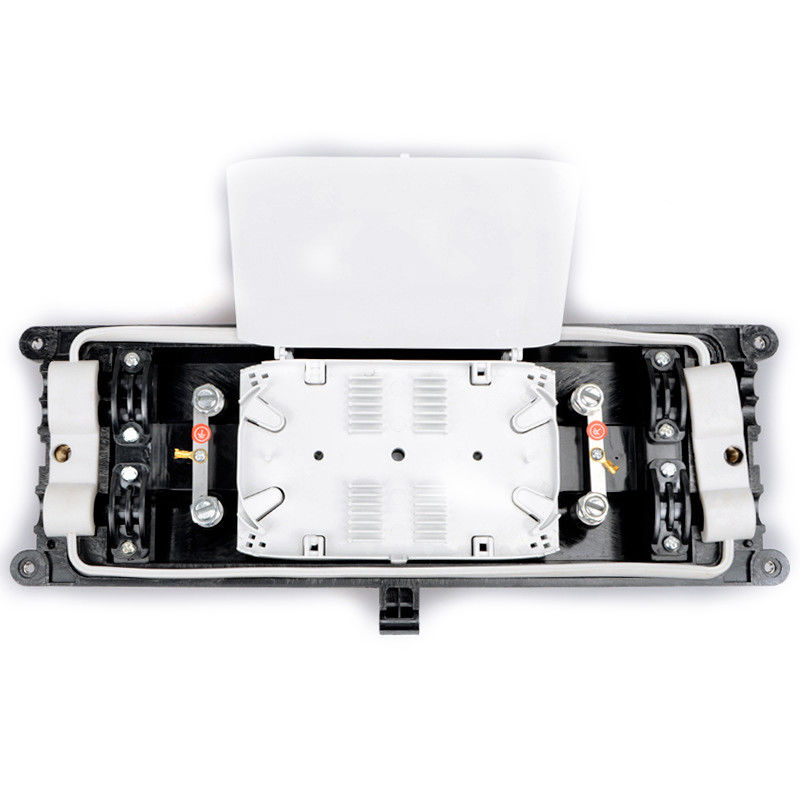 Horizontale de Vezel Optische Gezamenlijke Sluiting 48 96 Kernen 2 Inham 2 van IP68 FTTH Afzet