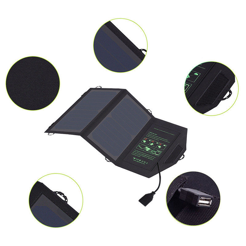 Openlucht Vouwende Zonnepv Comité Mobiele Telefoonlader Draagbare 5V 10W 300g