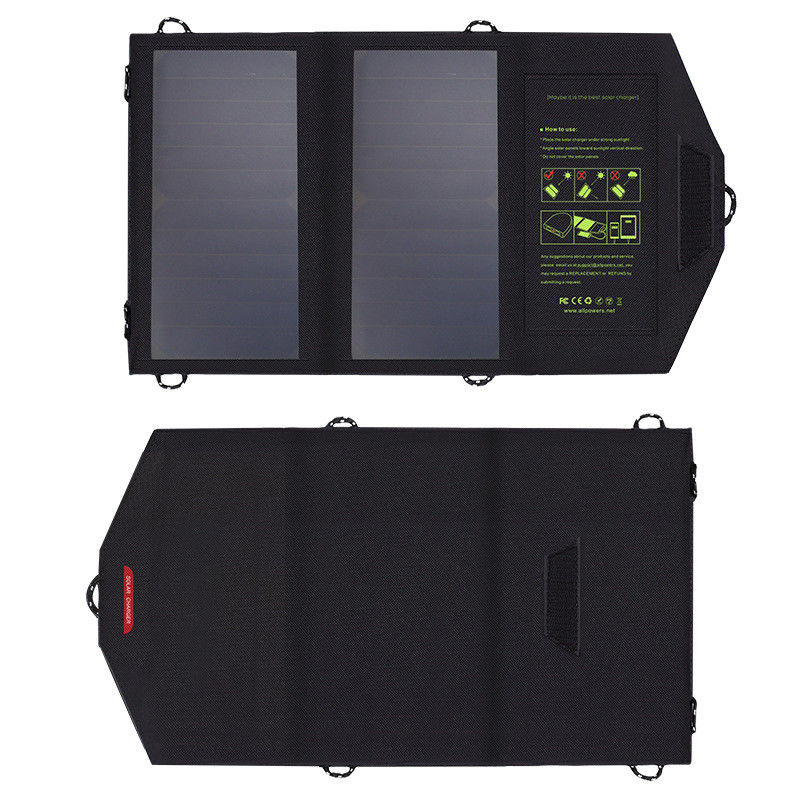 Openlucht Vouwende Zonnepv Comité Mobiele Telefoonlader Draagbare 5V 10W 300g
