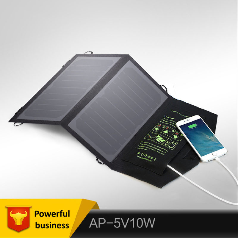 Openlucht Vouwende Zonnepv Comité Mobiele Telefoonlader Draagbare 5V 10W 300g