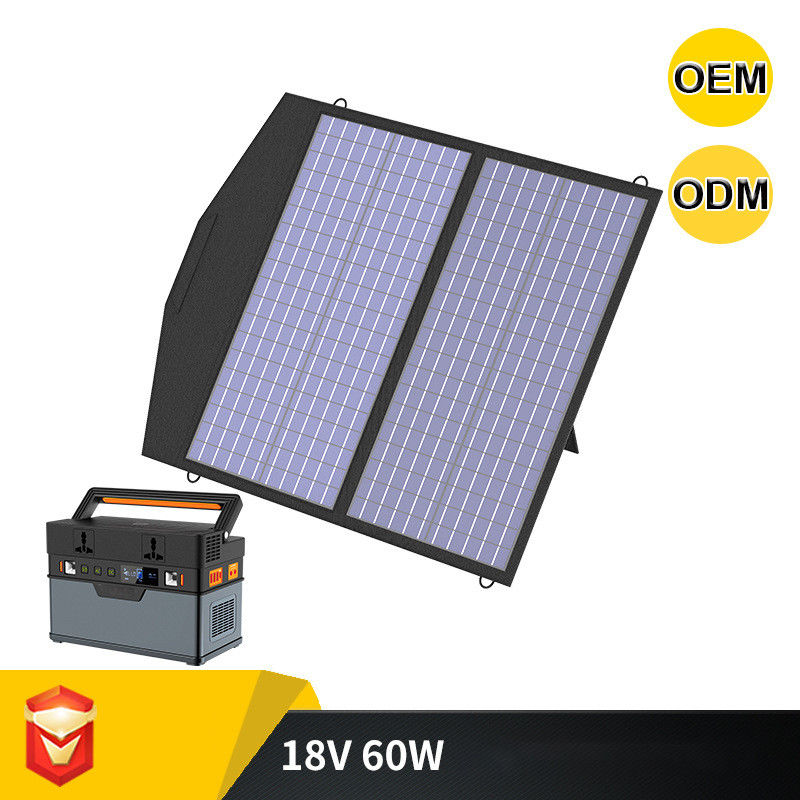 De vouwbare Draagbare Zonnepv Comité Lader 60W maakt Zonnemachtsbank 18VDC 3A waterdicht
