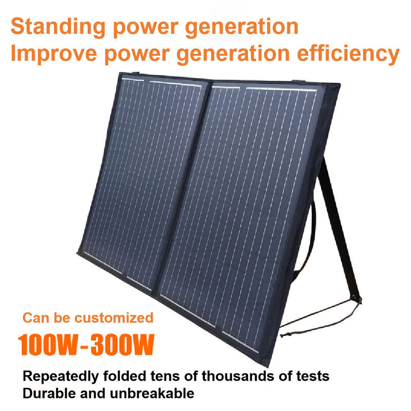 Maak Zonnepv Comité Lader Dubbele 100w die 5V 2.1A USB Draagbare 2 vouwen waterdicht