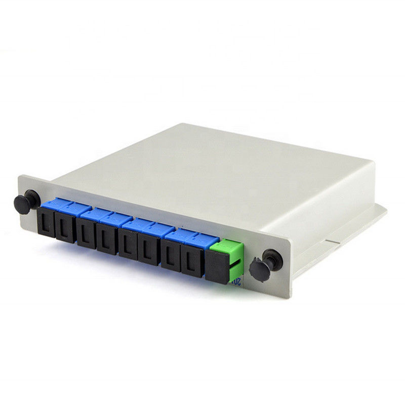DIN-de Vezel Optische PLC van 1x8-PLC SC/UPC Splitsers1*8 Type 1260nm-1650nm Golflengte