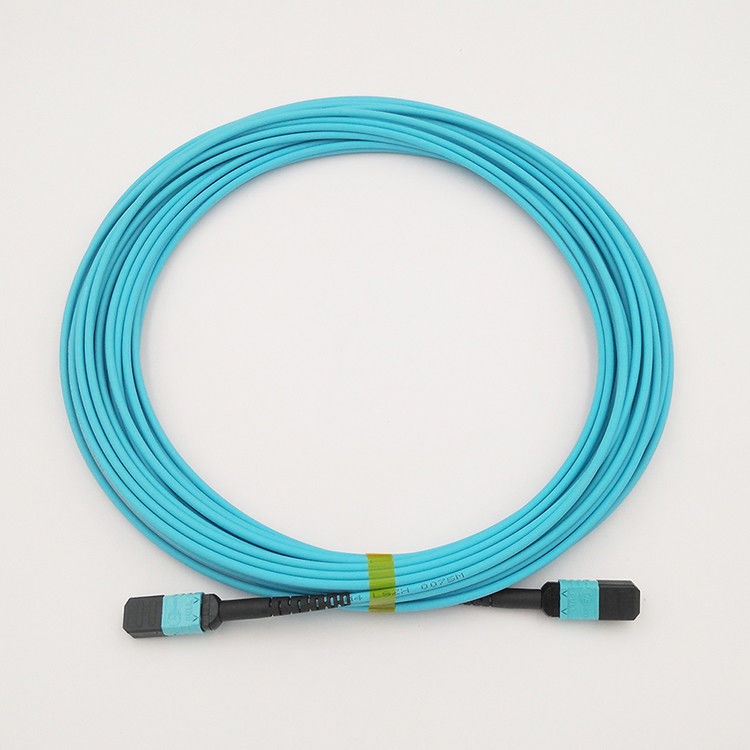 Hochiry MPO/MTP-Boomstamkabel 12 Vezels typt Koord van het de Vezelflard van B Multimode OM4