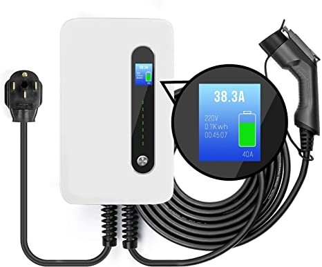 240V 9.6kW 40 Ampèreniveau 2 Draagbare EV-Laderspost met Stop