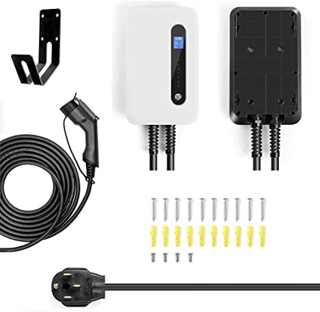 240V 9.6kW 40 Ampèreniveau 2 Draagbare EV-Laderspost met Stop