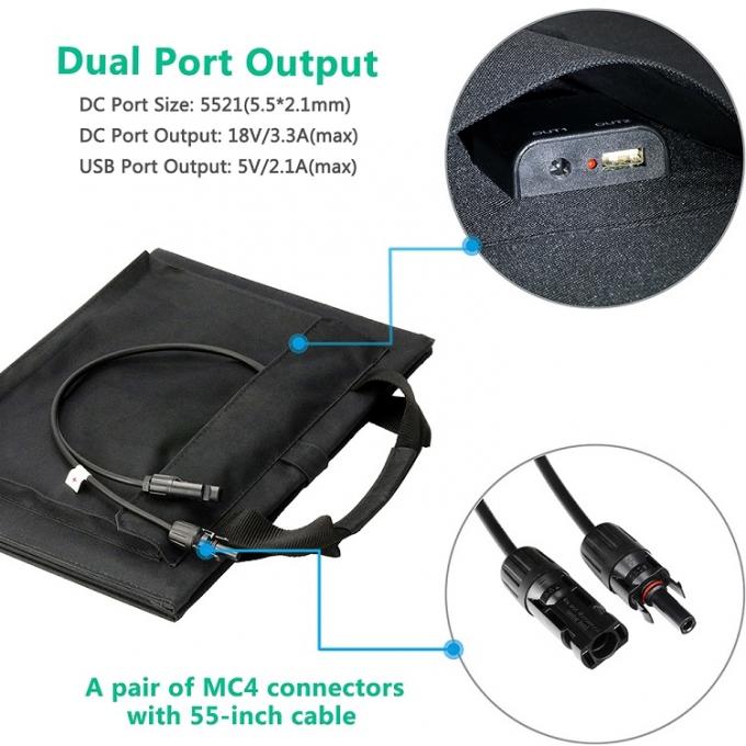 Nieuw Openlucht 3 de Vouwen50w Monocrystalline Zonnepaneel van het Ontwerp Professioneel Huis